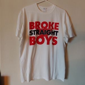 BROKE STRAIGHT BOYS promo graphic tee L…
